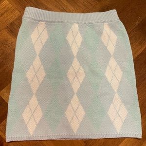 Argyle skirt